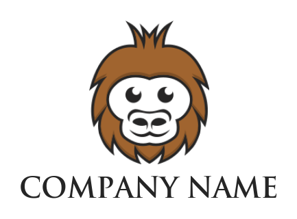 generate an animal logo sad monkey - logodesign.net