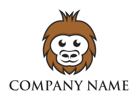 generate an animal logo sad monkey - logodesign.net