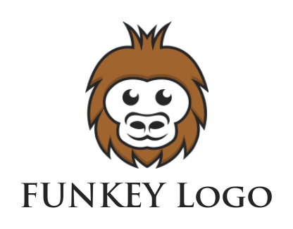 generate an animal logo sad monkey - logodesign.net