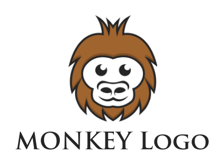 generate an animal logo sad monkey - logodesign.net