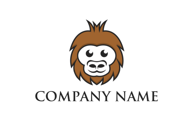 generate an animal logo sad monkey - logodesign.net