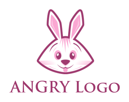 pet logo icon line style rabbit - logodesign.net