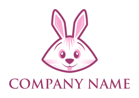 pet logo icon line style rabbit - logodesign.net