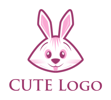 pet logo icon line style rabbit - logodesign.net