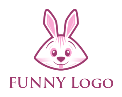 pet logo icon line style rabbit - logodesign.net