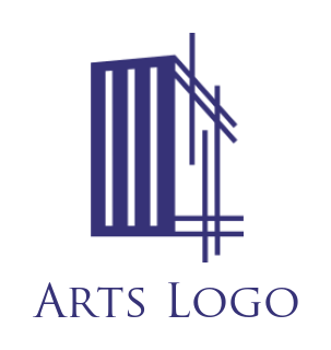 design a real estate logo lines drawing building