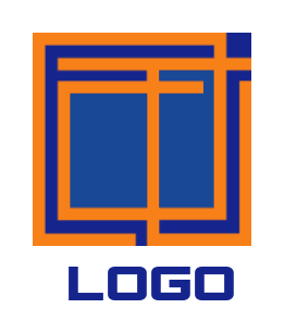 construction logo lines forming a square
