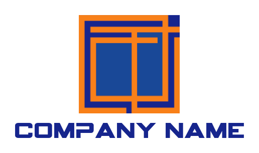 construction logo lines forming a square