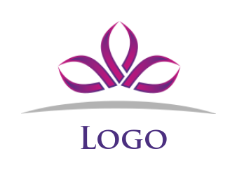 spa logo image lines in shape of lotus