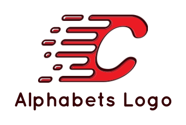 Make a Letter C logo lines incorporated in letter C