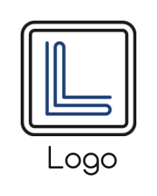 Create a Letter Y logo made of lines in square