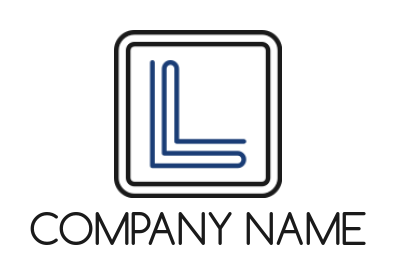 Create a Letter Y logo made of lines in square