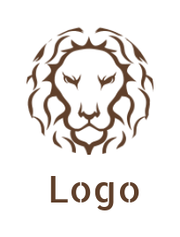 animal logo icon lion head - logodesign.net