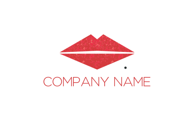 beauty logo online lips with mole - logodesign.net