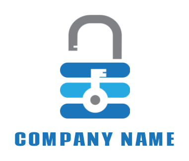 storage logo icon lock and key whole - logodesign.net