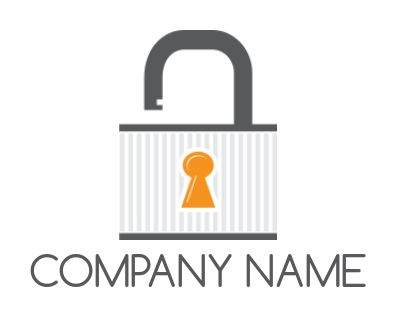 create a security logo lock with key whole - logodesign.net