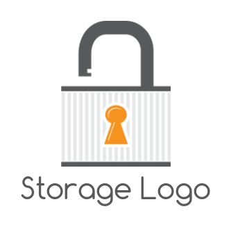 create a security logo of a lock with keyhole