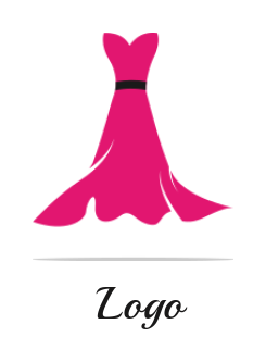 long evening dress with belt | Logo Template by LogoDesign.net