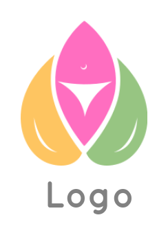 create a beauty logo lotus body