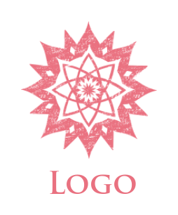 make a spa logo lotus flower pattern mandala - logodesign.net