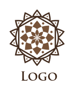 make a religious logo lotus mandala pattern - logodesign.net