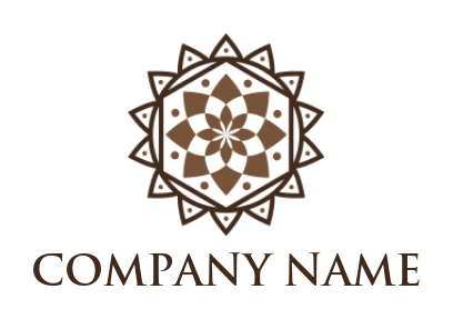 make a religious logo lotus mandala pattern - logodesign.net