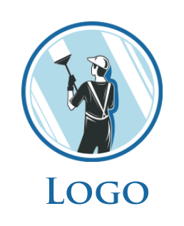 Free Cleaning Logos Gardener Housekeeper Logodesign