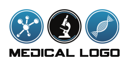 medical logo icon medical icons inside circles