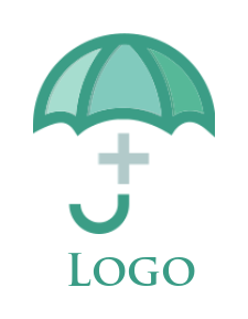 insurance logo medical sign in center umbrella