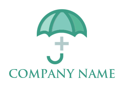 insurance logo medical sign in center umbrella