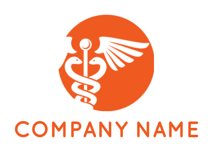 medical logo template medical symbol in circle - logodesign.net