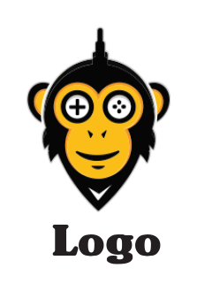 make a monkey face with antenna game console 