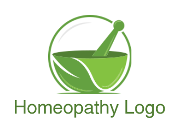 make a mortar & pestle incorporated with leaf