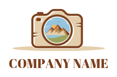 photography logo mountain landscape camera lens