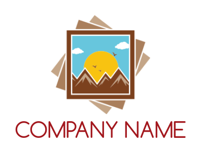 photography logo mountain landscape stack photos