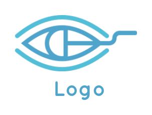 make an IT logo mouse in eye 