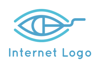 make an IT logo mouse in eye 