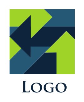 advertising logo multiple arrows in square