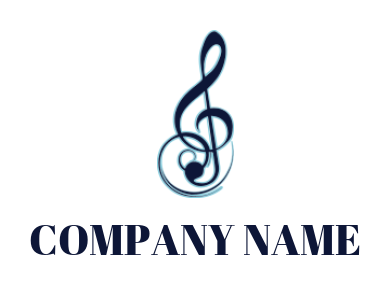 Design a logo of orchestra music note 