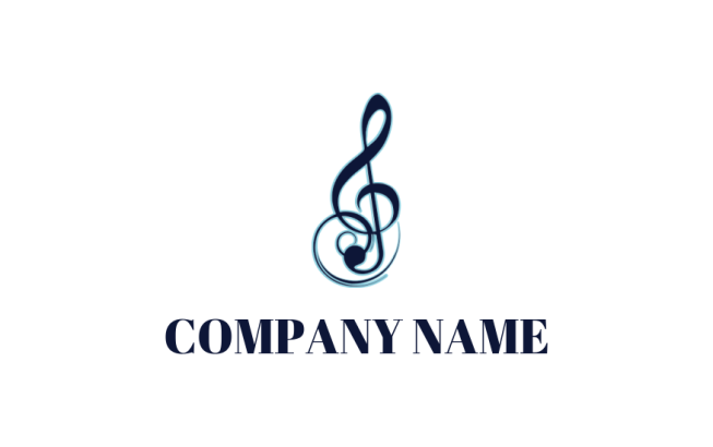Design a logo of orchestra music note 