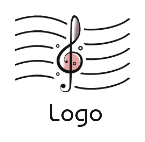 music logo maker music note on a sheet - logodesign.net