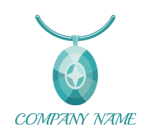 design a jewelry logo necklace with gem pendant - logodesign.net