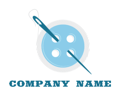 make an apparel logo needle in button - logodesign.net