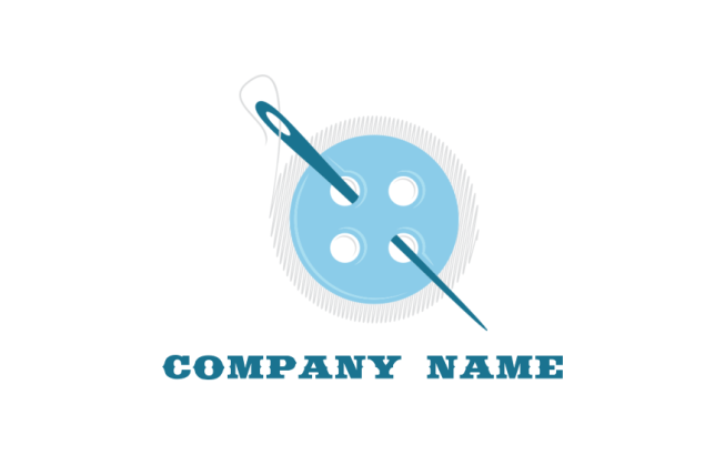 Fashion Logo Design Ideas 9 needle in button 298ld