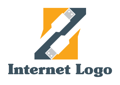 IT logo of network cables inside the rectangle
