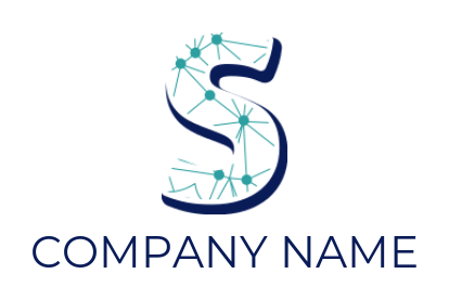 Letter S logo networking merged with Letter S