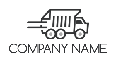 newspaper delivery truck logo generator