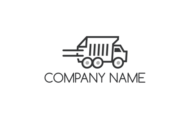 newspaper delivery truck logo generator