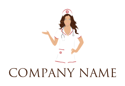 make medical logo nurse in uniform - logodesign.net