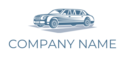 make an auto logo old detailed limousine car